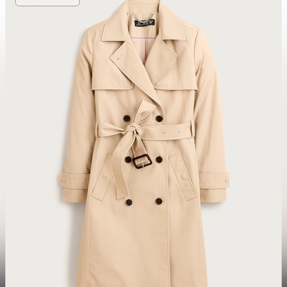 NWT J. Crew Icon Trench in Beige New with Tags Size 6 - Picture 5 of 10